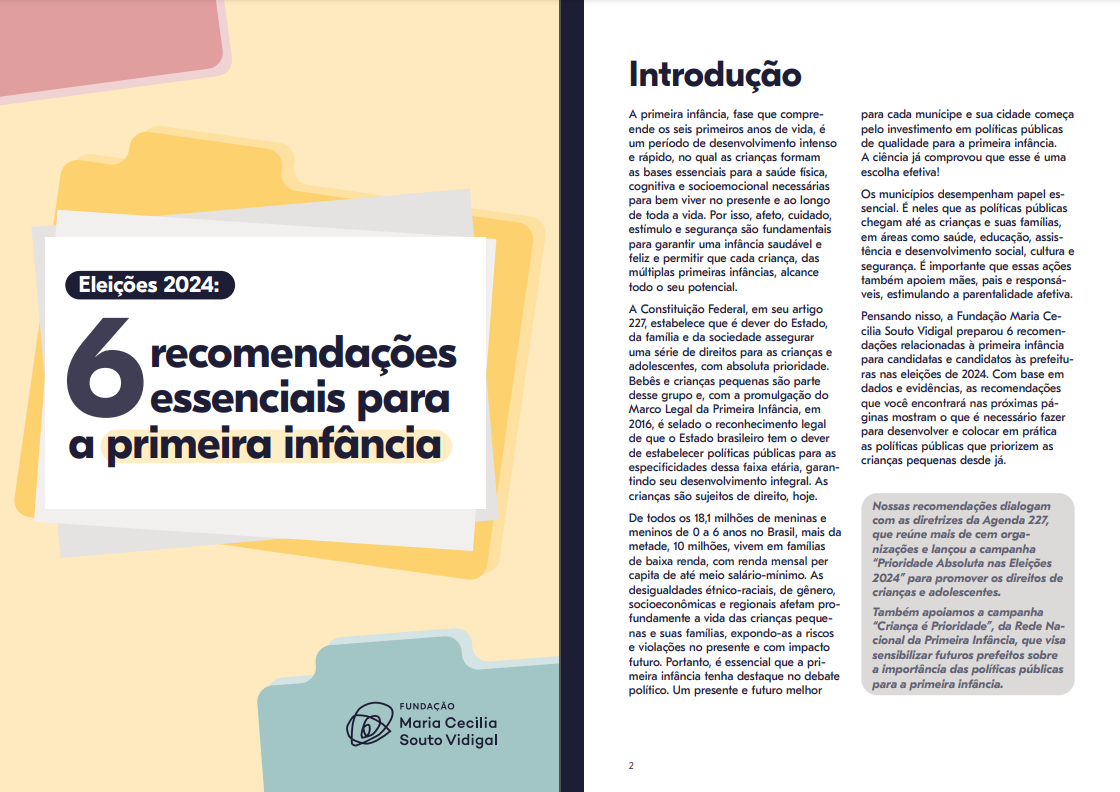 Imagem de capa do PDF com as 6 recomendações para as eleições municipais